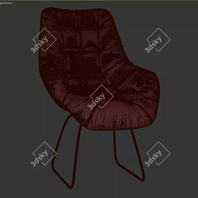 Relax in Style with the Chaires Lounge Chair 3D model image 3