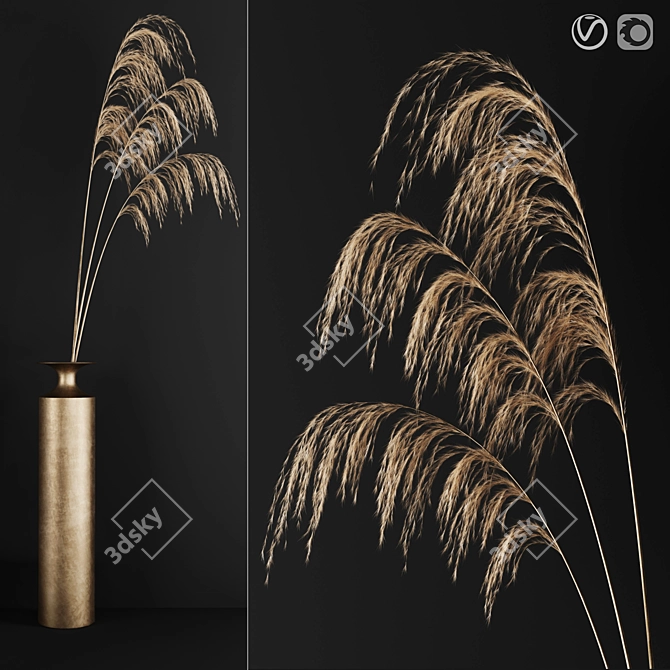 Elegant Vase 01 - High-Quality Decor 3D model image 1