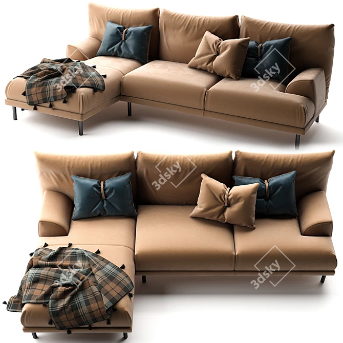 Gammarr Wolf Lounge Sofa 3D model image 2