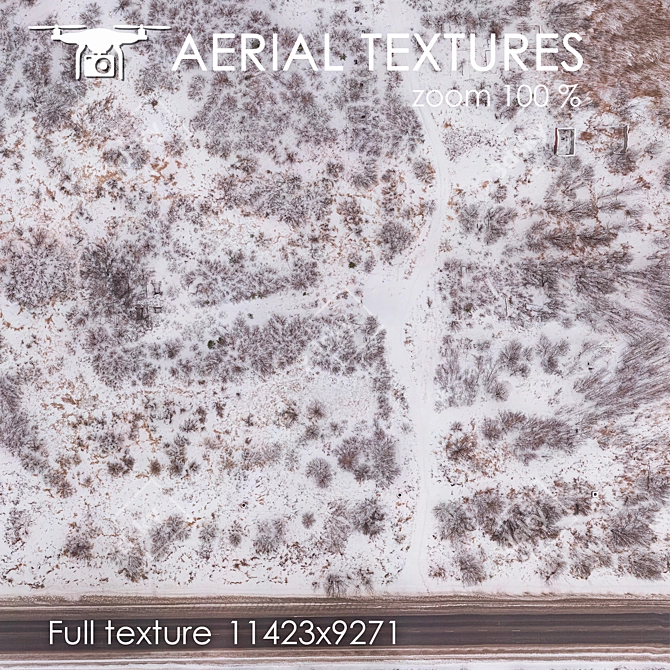 Winter Landscape Textures for 3D Visualization 3D model image 2