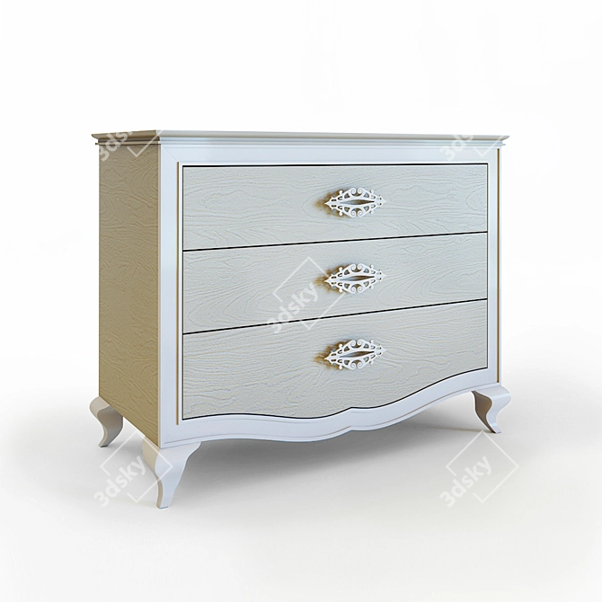 Modern Italian FERRETTI & FERRETTI ANDROMEDA Como 3-Drawer 3D model image 3