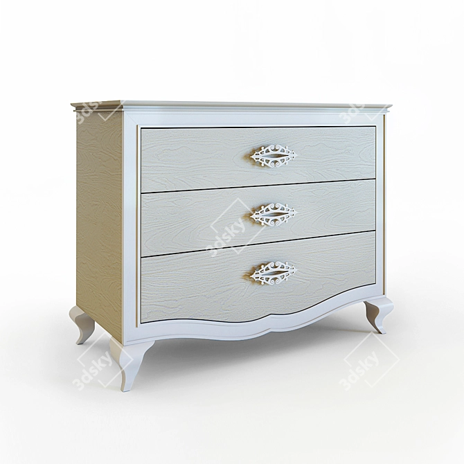 Modern Italian FERRETTI & FERRETTI ANDROMEDA Como 3-Drawer 3D model image 4