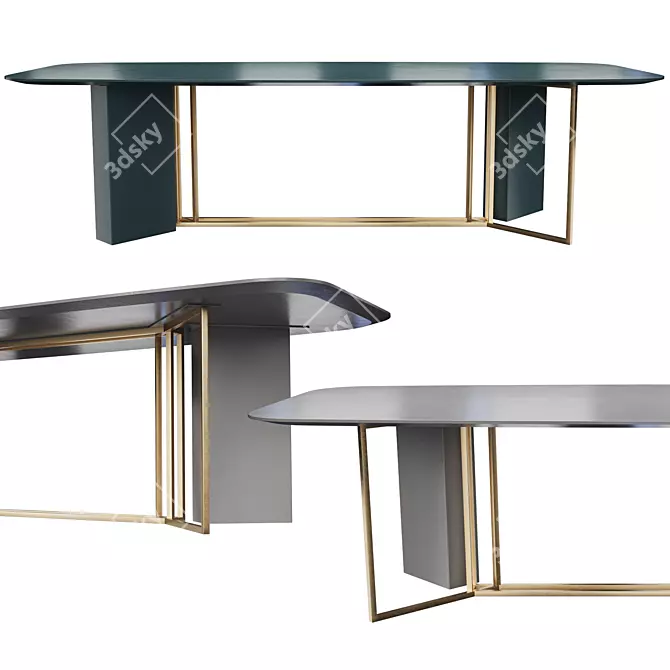 Modern Plinto Meridiani Table 3D model image 1