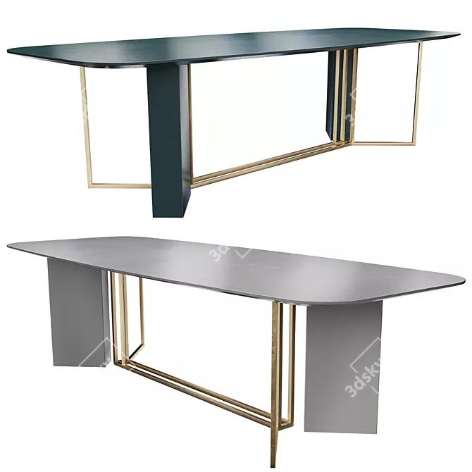 Modern Plinto Meridiani Table 3D model image 2