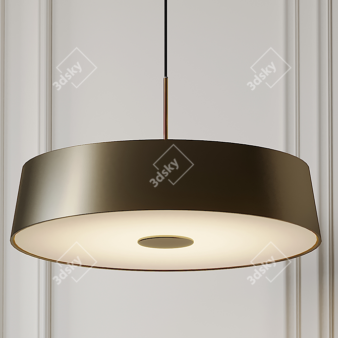 Elegant China LED Pendant 3D model image 2