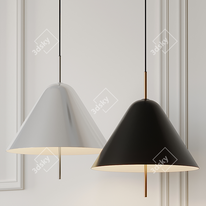 SPINStone Pendant Light 3D model image 1