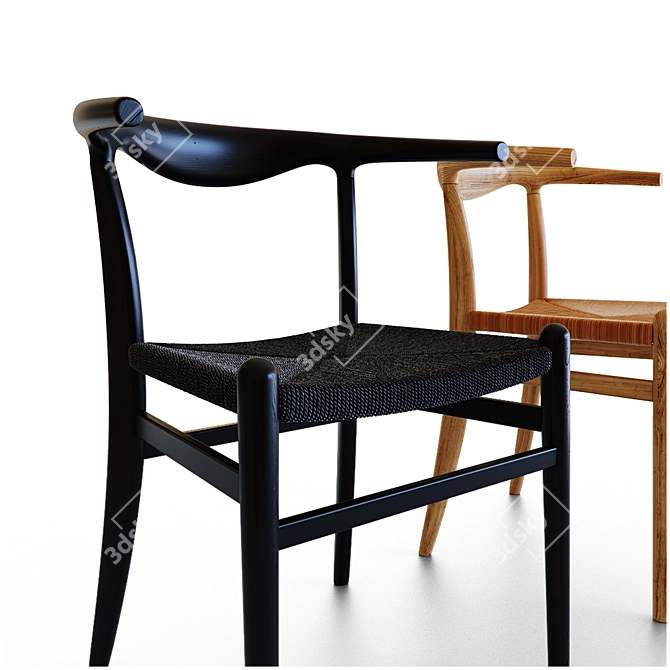 Scandinavian Style Chair: NATTAVAARA 3D model image 2