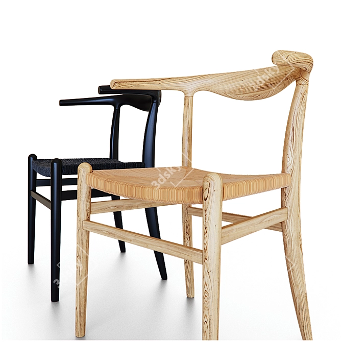 Scandinavian Style Chair: NATTAVAARA 3D model image 3