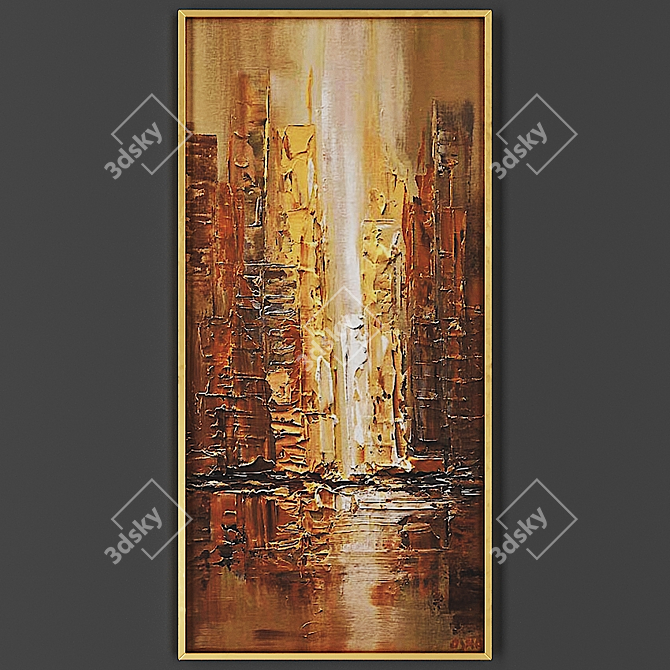 Elegant Frame for Artwork 3D model image 1