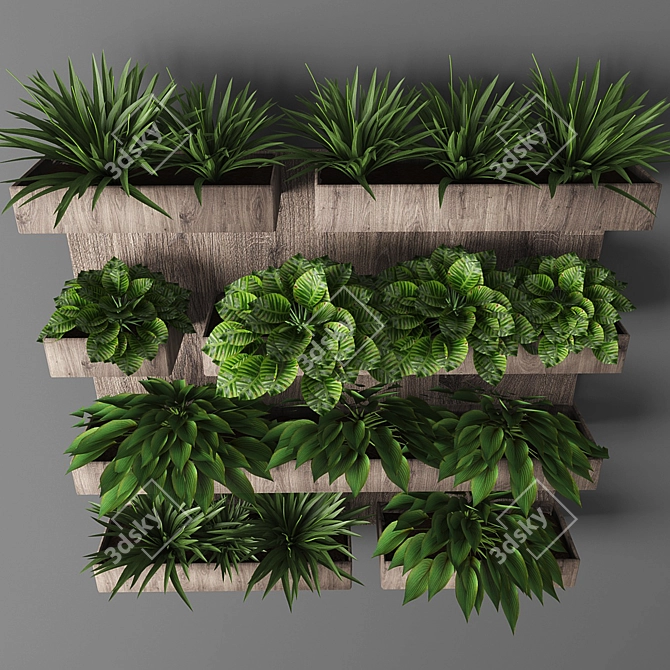 Polys 70304: Enhance Your Space with a Vertical Garden 3D model image 2