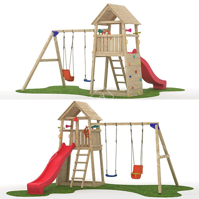 Belvedere Playground Tower 3D model image 1