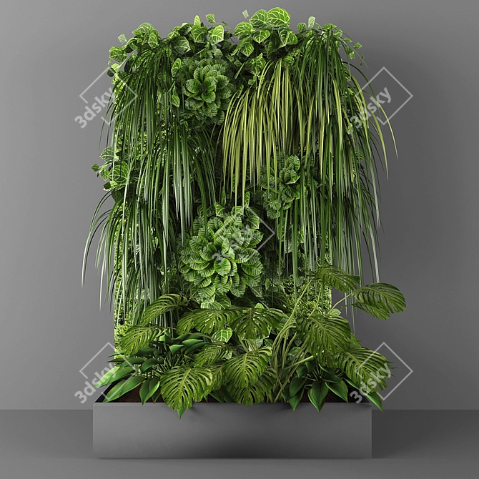 Vertical Greenery Wall Kit 3D model image 1