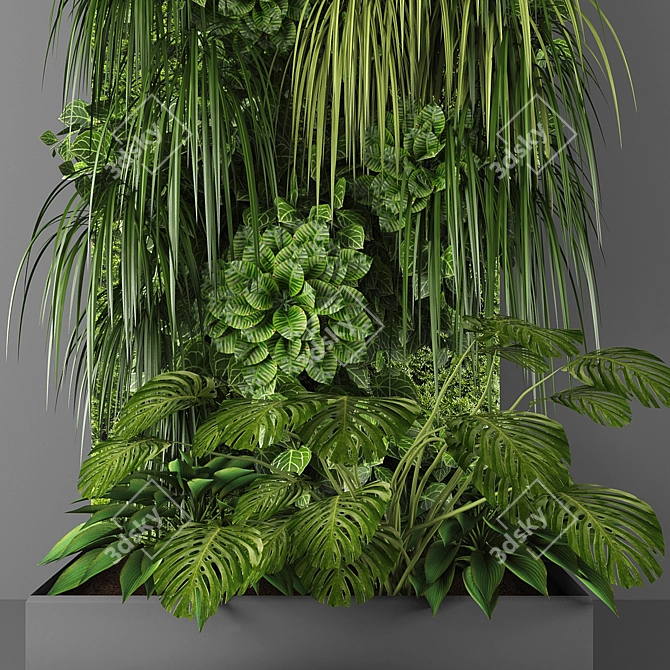Vertical Greenery Wall Kit 3D model image 2