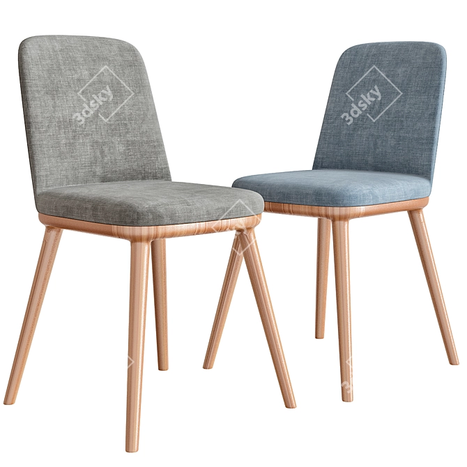 Elegance Redefined: Verti Cloe Chair 3D model image 1
