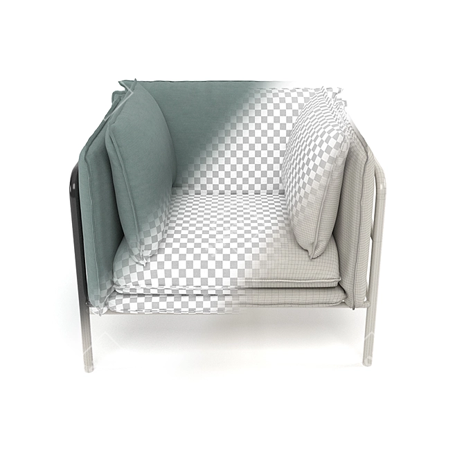 Pepe Modern Armchair 3D model image 2