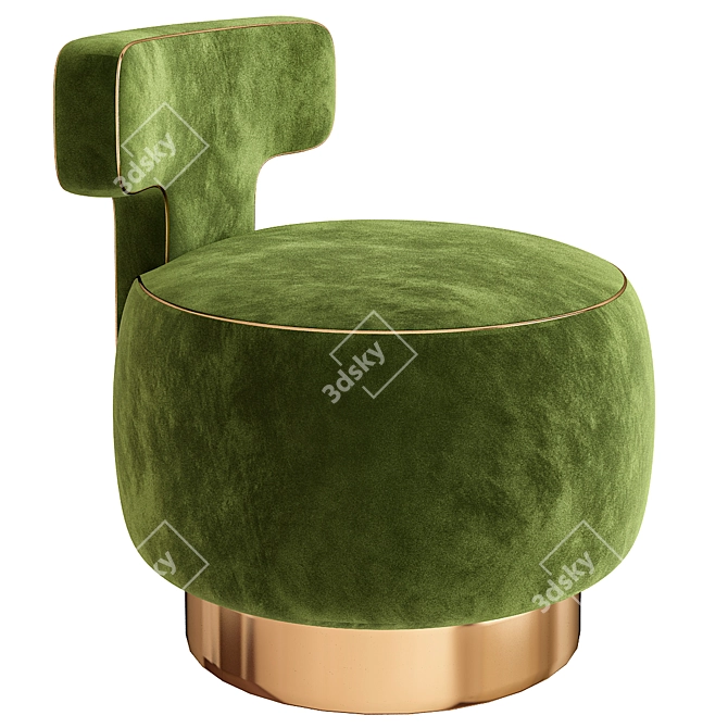 ADELE Modern Armchair 3D model image 1