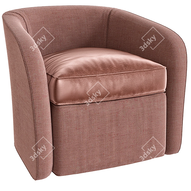 Stylish Edam Swivel Chair: Ultimate Comfort 3D model image 1