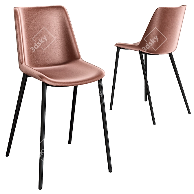 MDF Italia Aiku Fabric Chair 3D model image 1