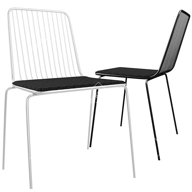 Modern Comfort: Niza Chair 3D model image 1