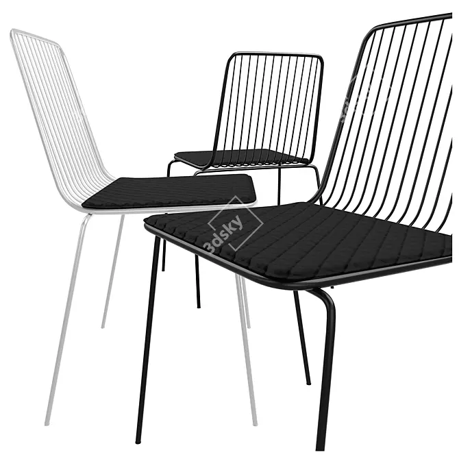 Modern Comfort: Niza Chair 3D model image 2