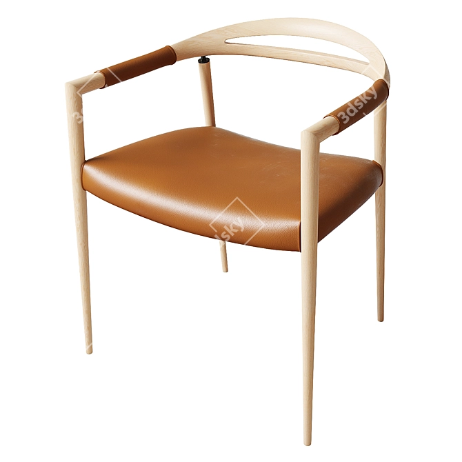 Modern Sola Arm Chair: Award-Winning Design 3D model image 1