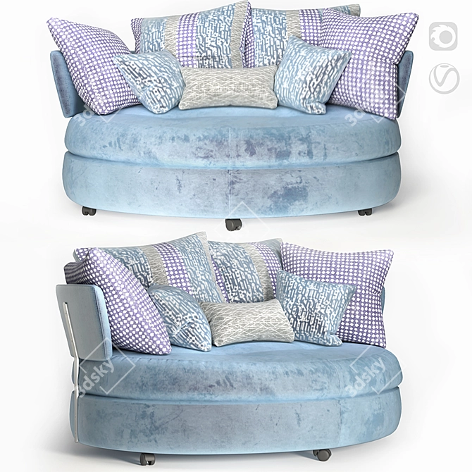 Fama MyApple: Stylish & Comfortable Sofa 3D model image 1