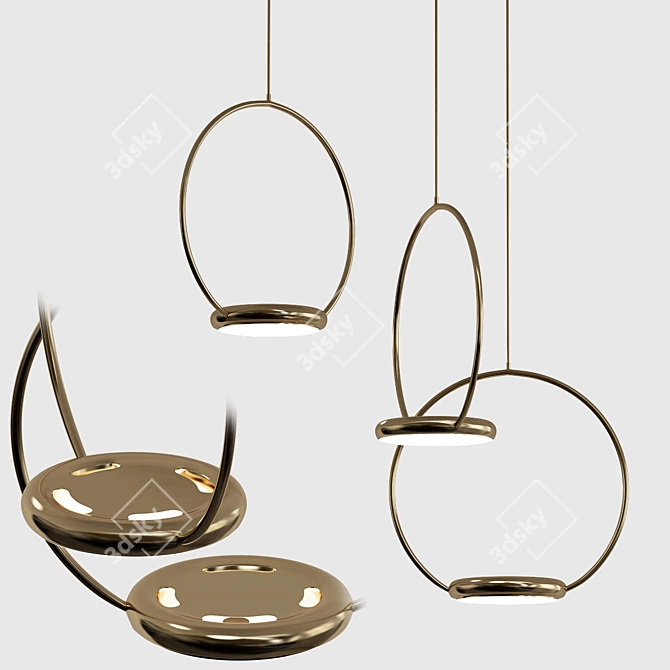 Gibas ODIGIOTTO Pendant Light 3D model image 1