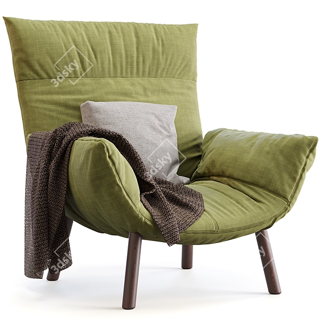 Contemporary Pil Bonaldo Armchair 3D model image 4