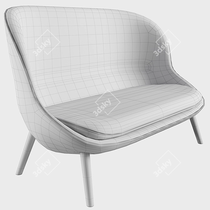 Cozy Chic Sofa 3D model image 2