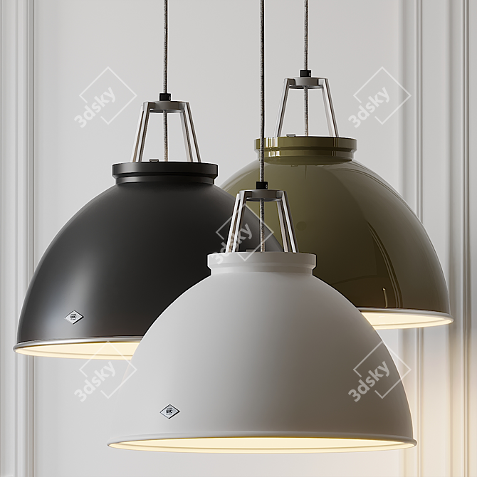 Industrial-Style Titan Size Pendant 3D model image 1