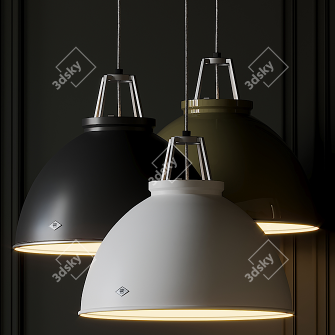 Industrial-Style Titan Size Pendant 3D model image 2