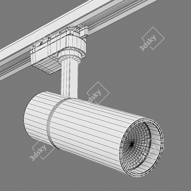 Bold and Efficient: Volta Lightstar Track Light 3D model image 3