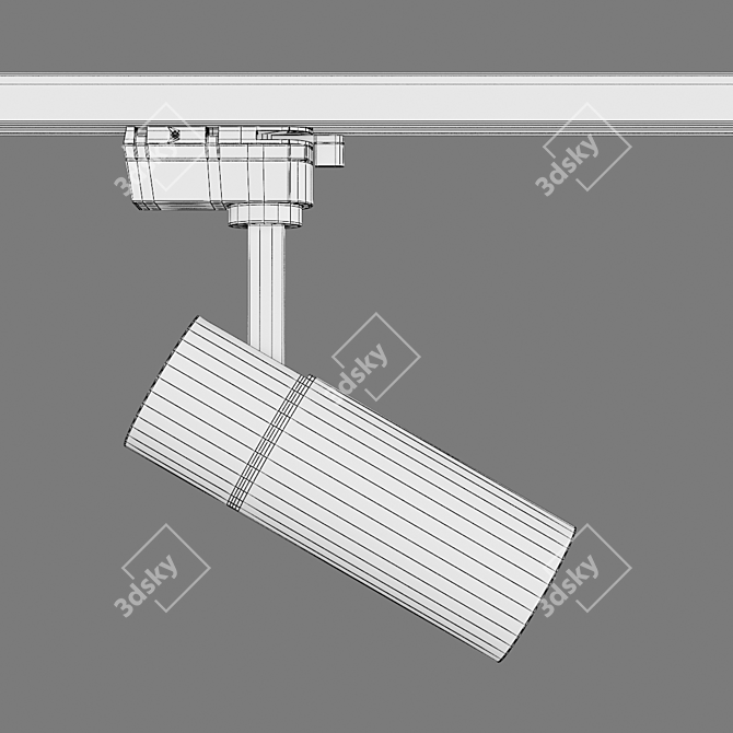 Bold and Efficient: Volta Lightstar Track Light 3D model image 5