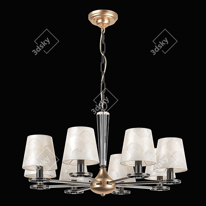 Luxurious Perla Lightstar Pendant Chandelier 3D model image 1