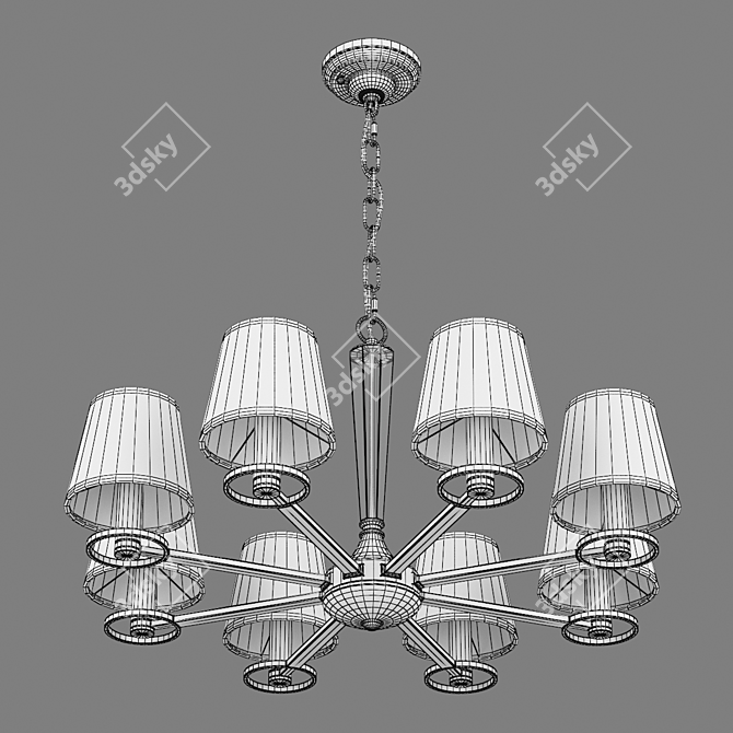 Luxurious Perla Lightstar Pendant Chandelier 3D model image 3