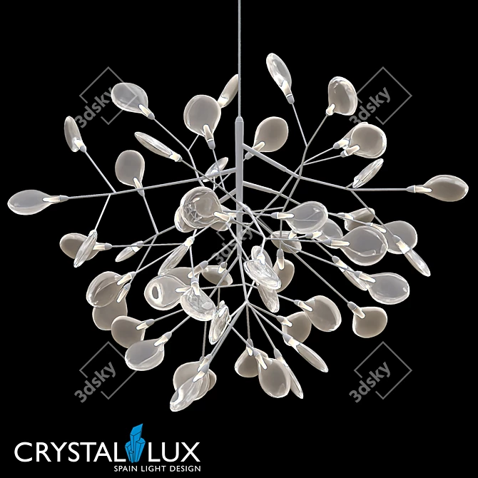 Elegant EVITA SP36 White Pendant 3D model image 1