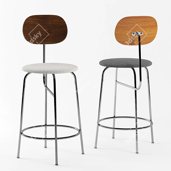 Sleek Modern Patal Chair 3D model image 1