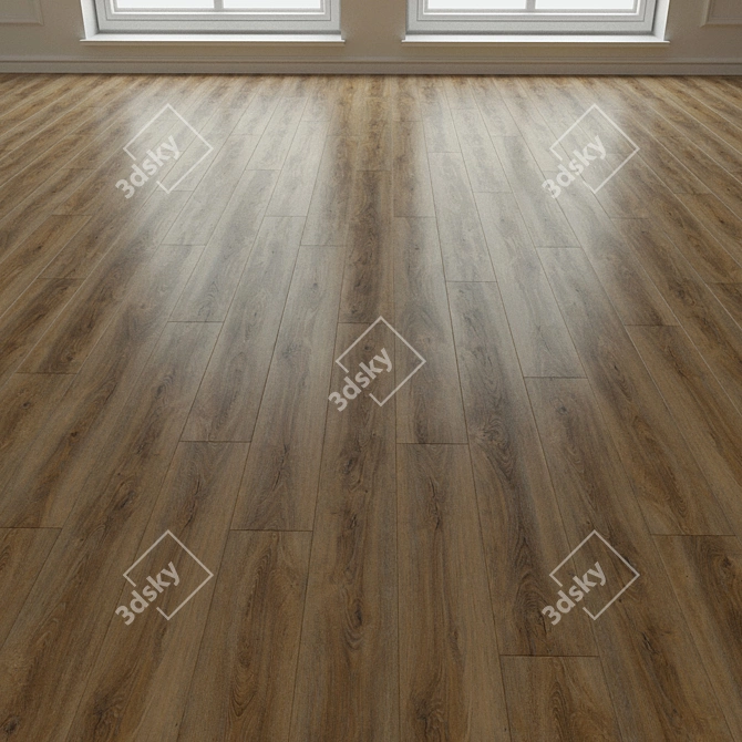 Natural Wood Laminate Parquet 181 3D model image 1