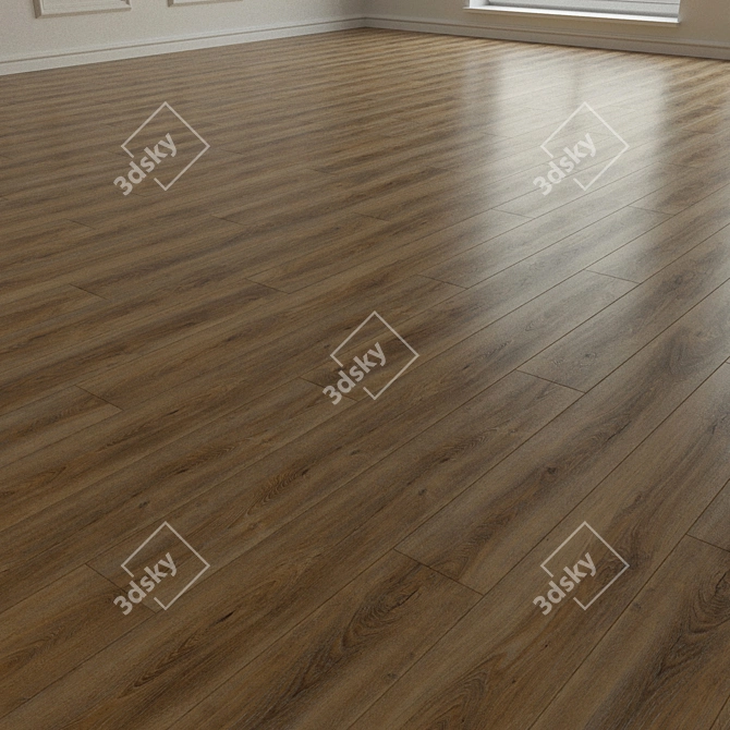 Natural Wood Laminate Parquet 181 3D model image 3