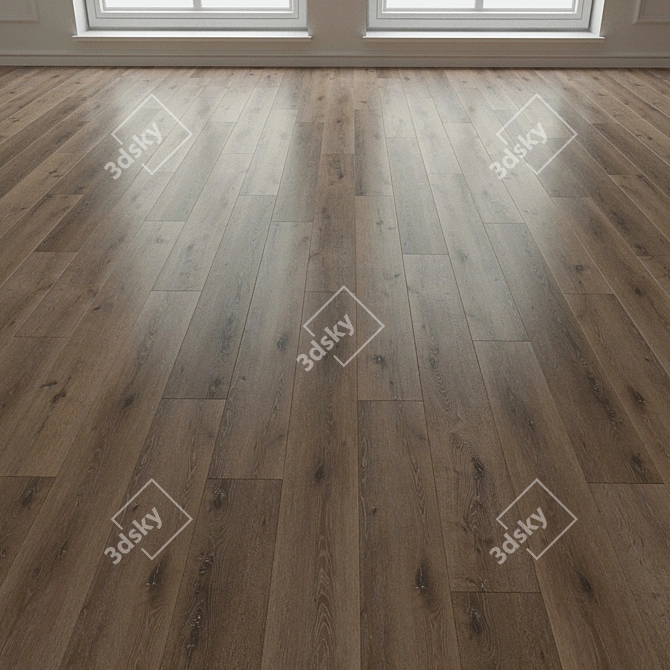 Natural Wood Laminate Parquet 3D model image 1