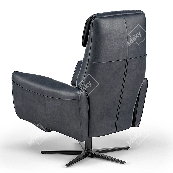 Modern Faenza Motion Lounge Chair (32"W) 3D model image 3