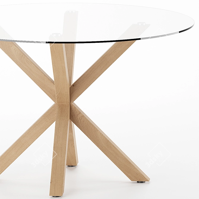 Elegant Arya Dining Table 3D model image 3