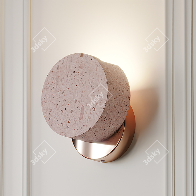 Ambra Wall Sconce: A Modern Illumination Solution 3D model image 1