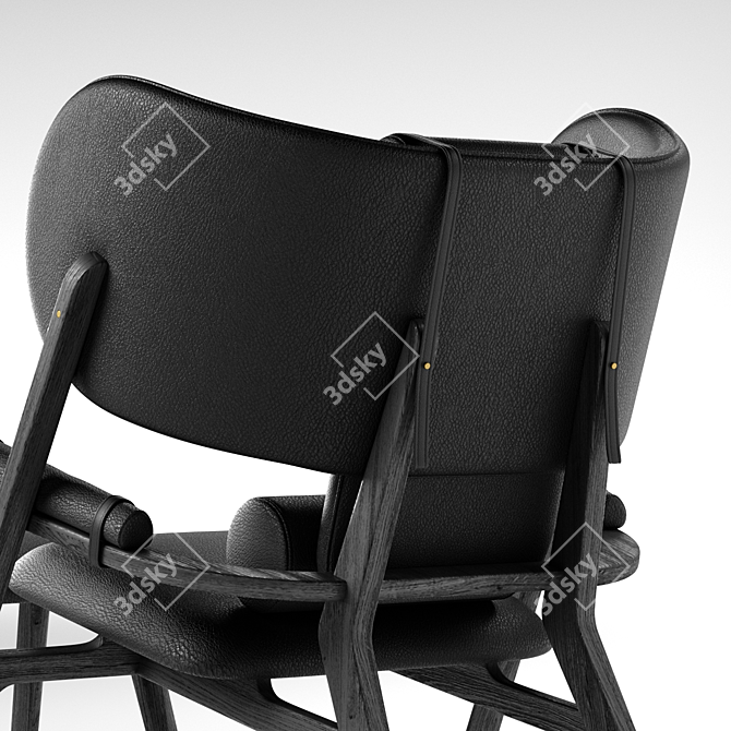 Branca Lisbon Lounge Chair & Ottoman 3D model image 3
