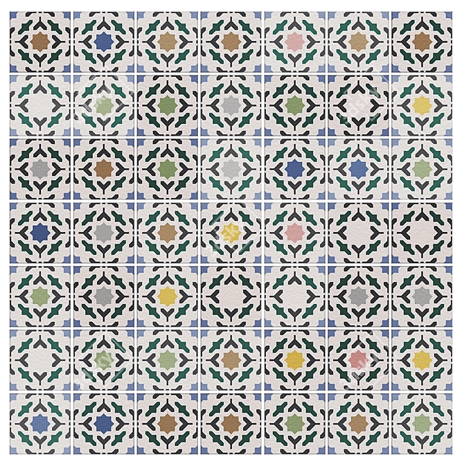 Equipe Artisan Mosaic Tiles 3D model image 3