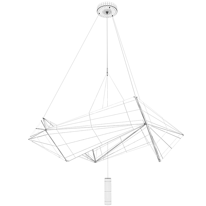 NFU Metal LED Lamp 3D model image 2