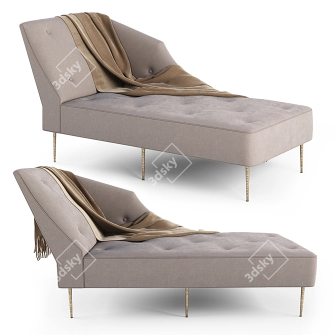 Elegant Kravet Madame Sofa 3D model image 1