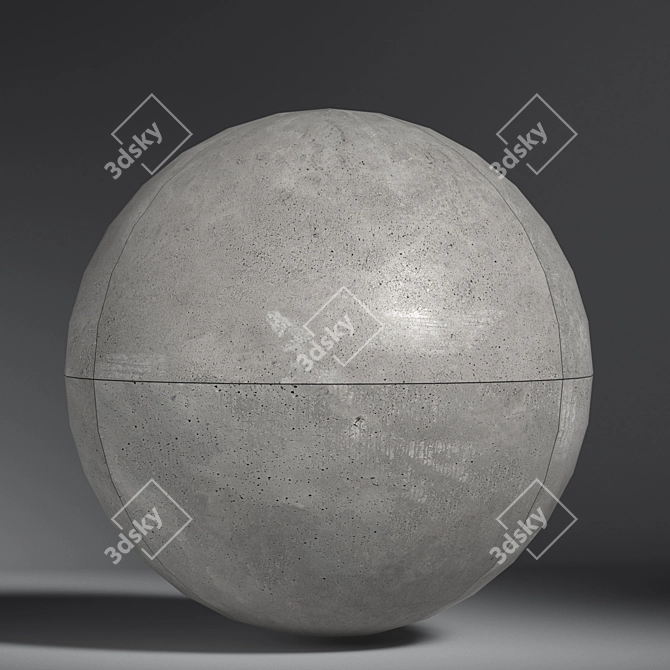 Concrete-Grade Porcelain Stoneware 3D model image 2