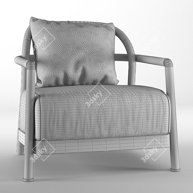 Elegant ALISON Armchair: Perfect Blend of Style and Comfort 3D model image 3