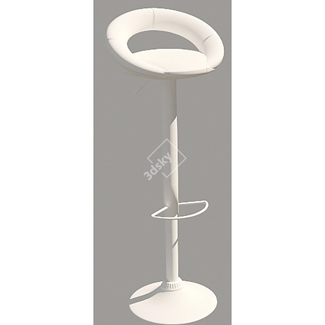 Modern Cooper Bar Stool 3D model image 2